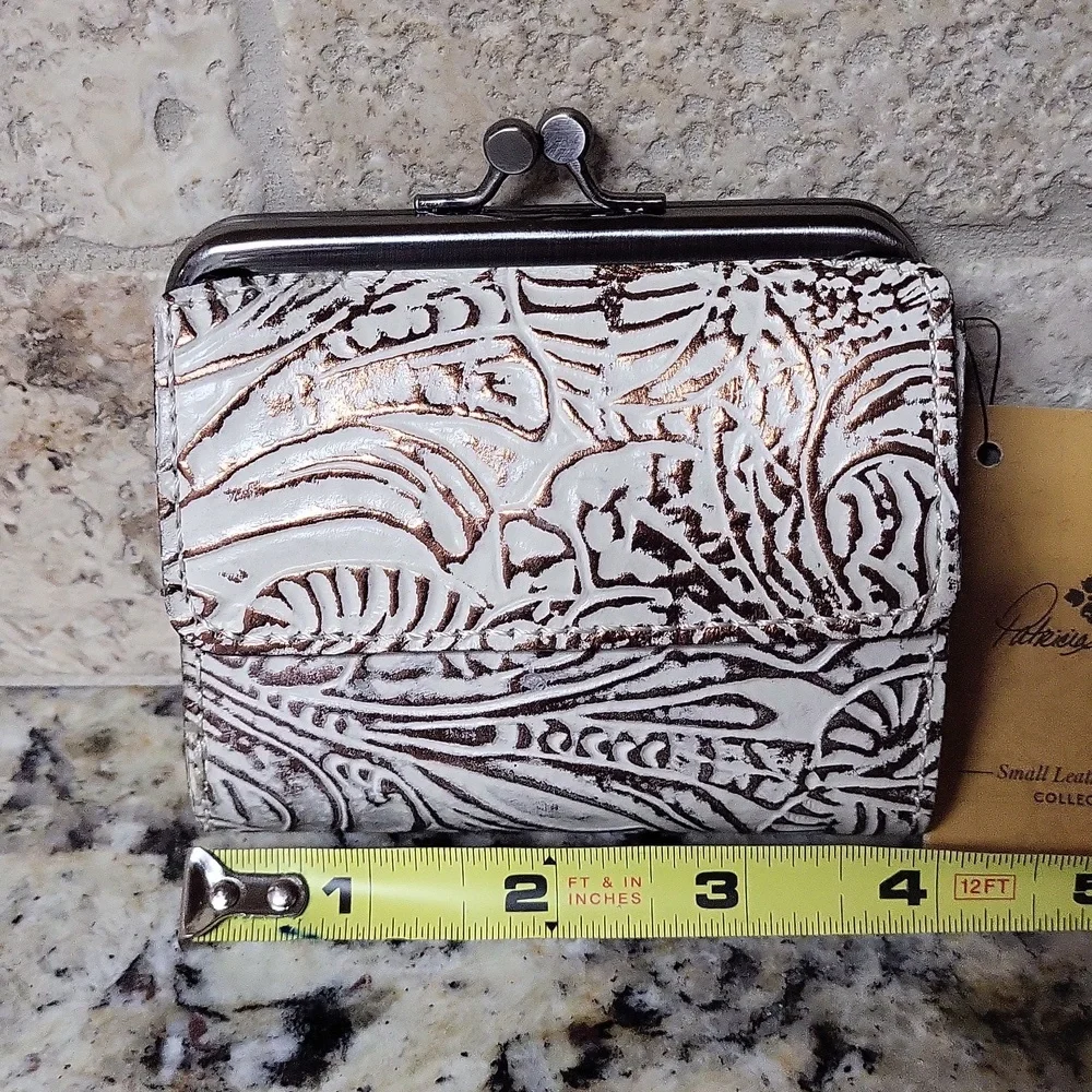Patricia Nash Metallic White Astor Wallet
